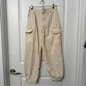 Uniqlo Cream Cargo Pants
